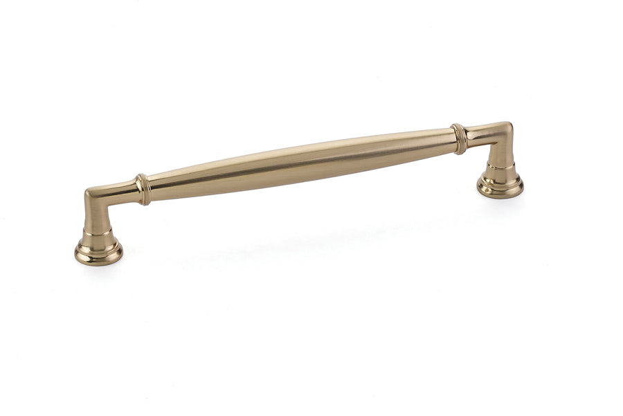 Emtek 86477US4 Westwood Cabinet Pull with 6" Center to Center Satin Brass Finish Main image