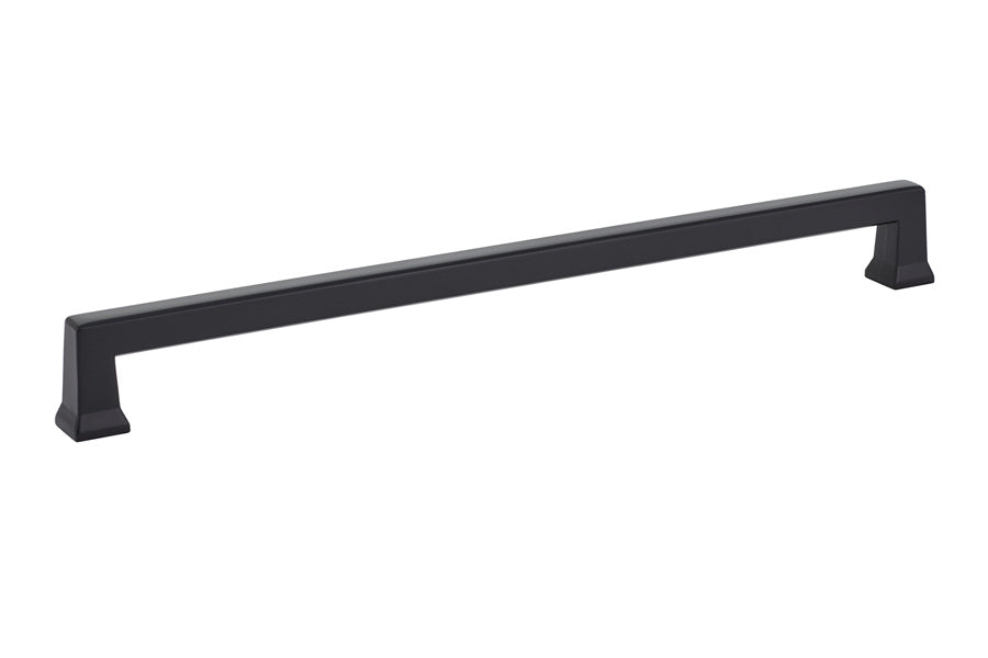 Emtek 86485US19 Alexander Cabinet Pull with 10" Center to Center Flat Black Finish Main image