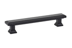 Emtek - Geometric Rectangular Cabinet Pull with 5" Center to Center - Flat Black