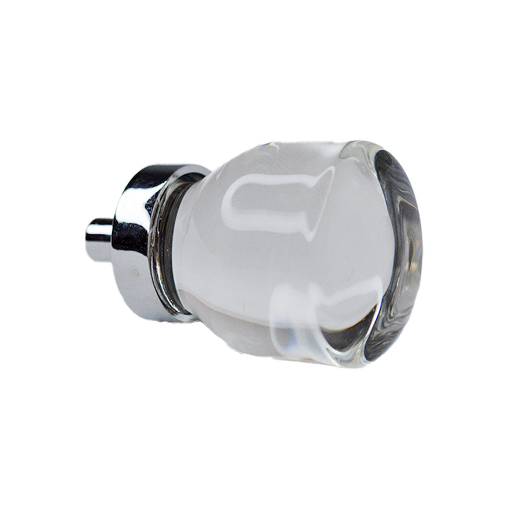 Emtek - Juneau 1-1/8" Glass Cabinet Knob - Polished Chrome