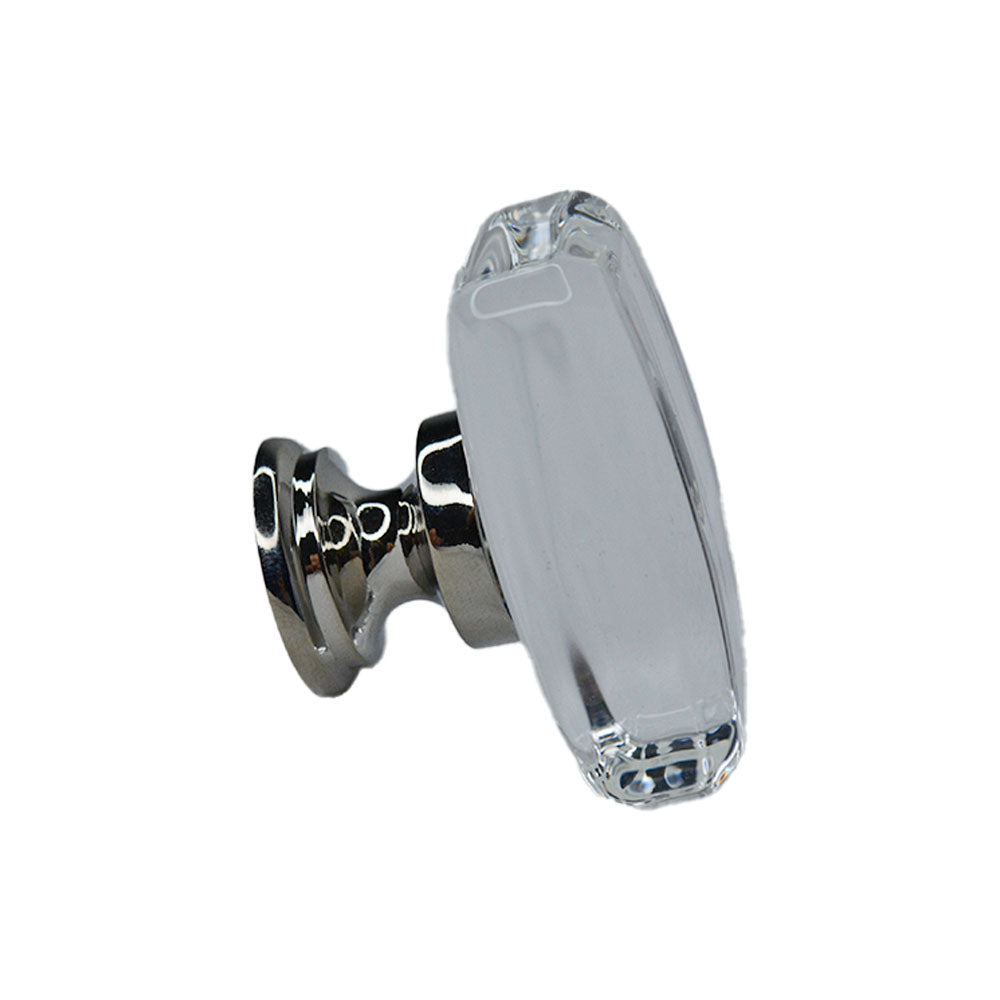 Emtek - Windsor 1-5/8" Glass Cabinet Knob - Polished Nickel Lifetime