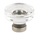 Emtek - Grayson 1-1/4" Glass Cabinet Knob - Satin Nickel