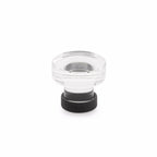 Emtek - Grayson 1-1/4" Glass Cabinet Knob - Flat Black
