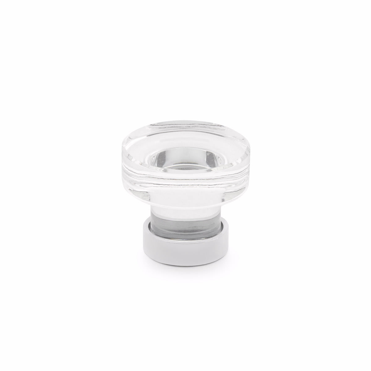 Emtek 86569US26 Grayson 1-1/4" Glass Cabinet Knob Polished Chrome Finish Main image