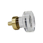 Emtek - Grayson 1-1/4" Glass Cabinet Knob - Satin Brass