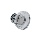 Emtek - Lowell 1-3/8" Glass Cabinet Knob - Polished Chrome
