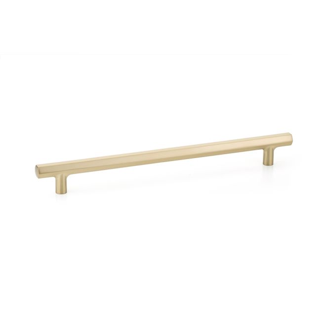 Emtek 86680US4 Mod Hex Cabinet Pull with 10" Center to Center Satin Brass Finish Main image