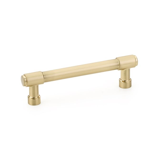 Emtek 86687US4 Jasper Cabinet Pull with 4" Center to Center Satin Brass Finish Main image