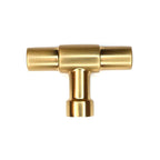 Emtek - Jasper 2" Finger Pull Cabinet Knob - Satin Brass