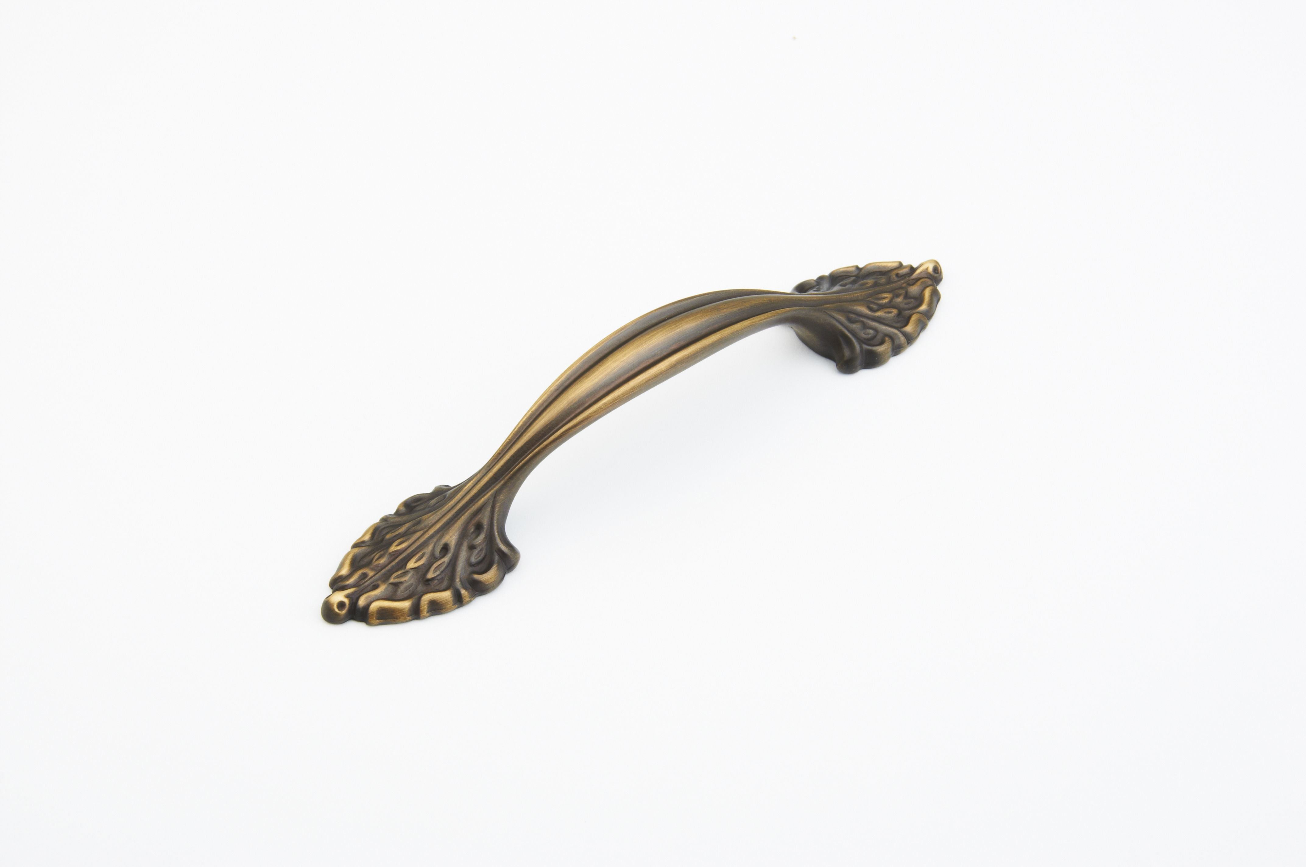 Schaub 871-RB 96mm Center to Center Corinthian Cabinet Pull Redington Brass Finish Main image
