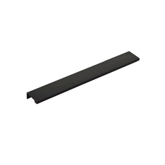 Emtek 87150US19 Edge Cabinet Pull with 12" Center to Center Flat Black Finish Main image