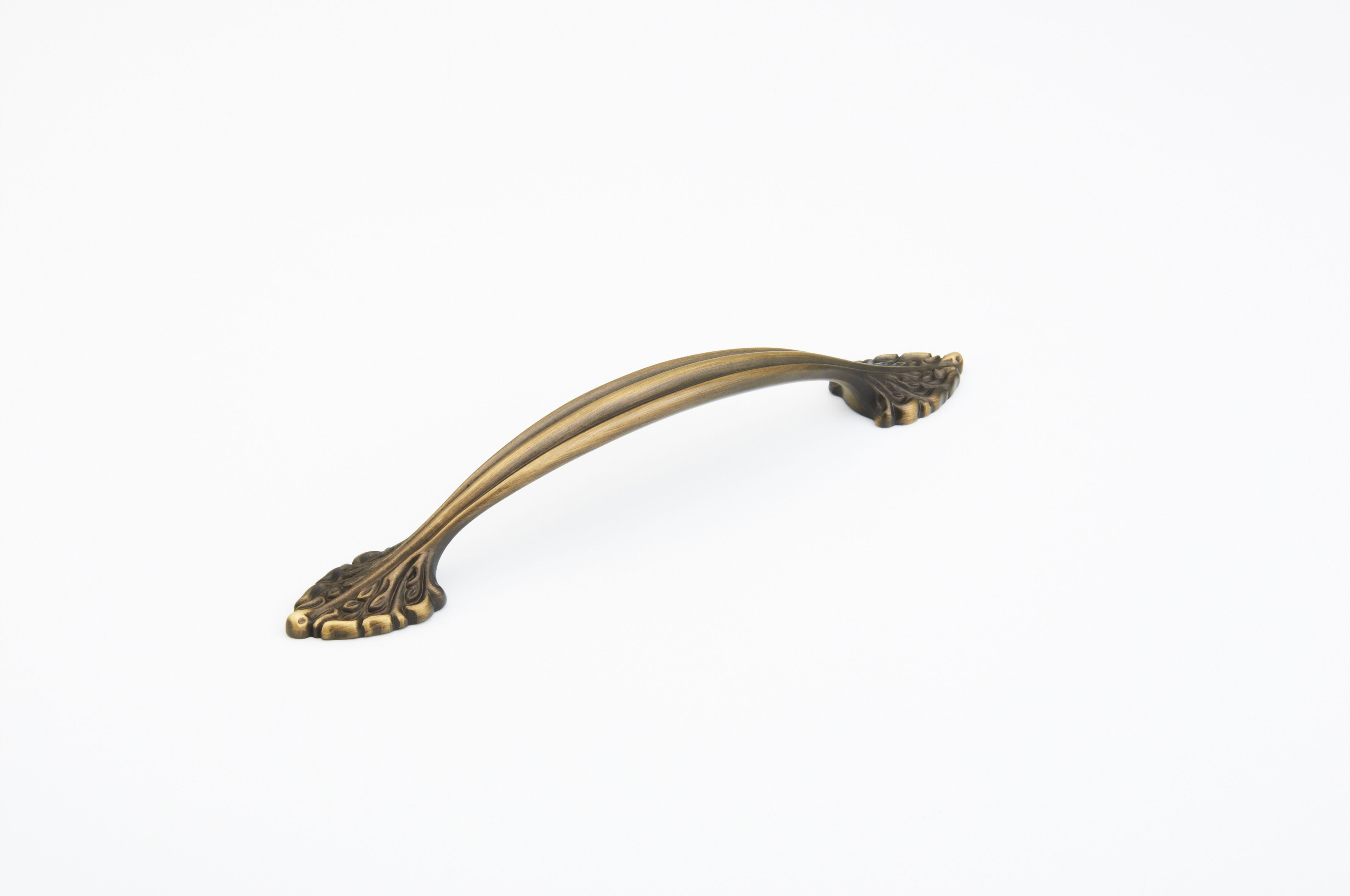 Schaub 8716-RB 6" Center to Center Corinthian Cabinet Pull Redington Brass Finish Main image