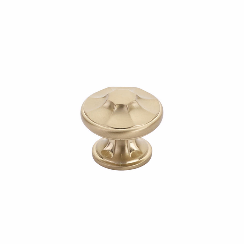 Schaub 876 Empire Cabinet Knob - Signature Satin Brass