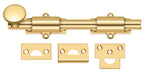 Deltana - 8" Surface Bolt; Heavy Duty - Lifetime Brass