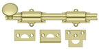 Deltana - 8" Surface Bolt; Heavy Duty - Unlacquered Bright Brass