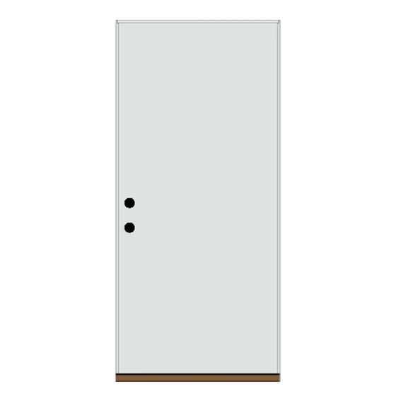 Flush White Steel Door