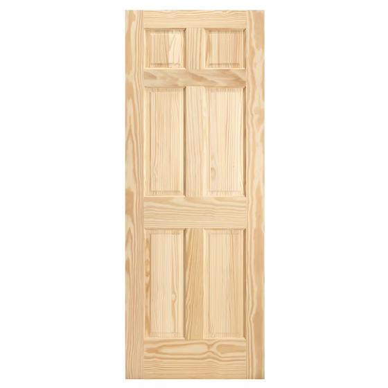 6 Panel Clear Pine Main image