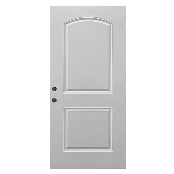 2 Panel White Steel Door Main image