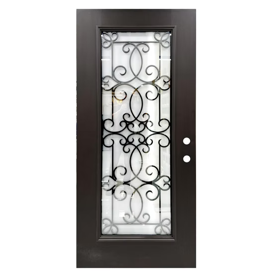 FB-FDF-06M-UL7 Fiberglass Door w. Mahogany Finish Main image