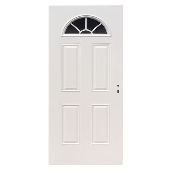 Fan Lite White Steel Door Main image