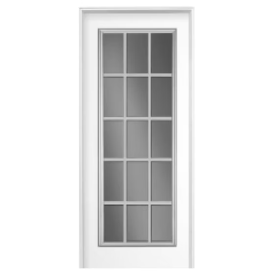 15 Lite White Steel Door Main image