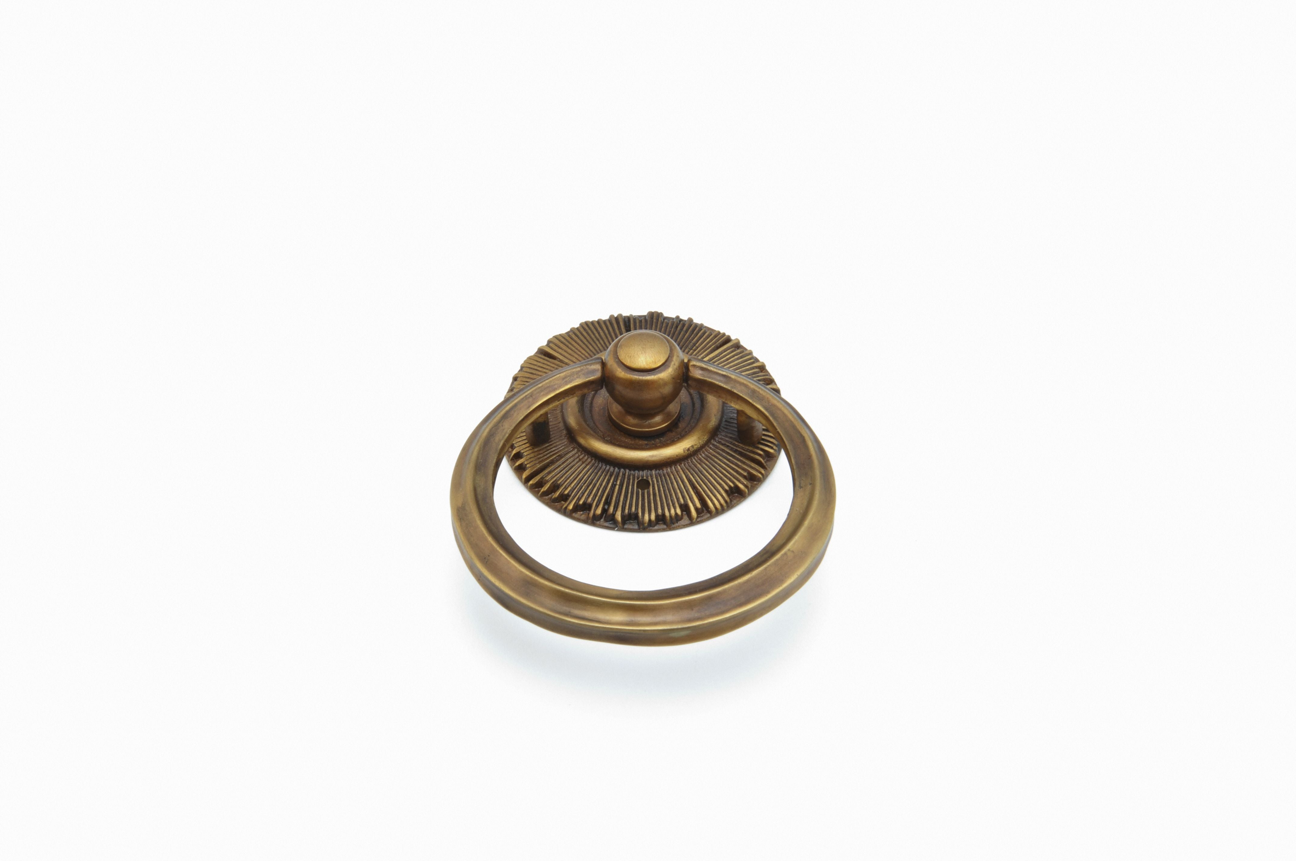 Schaub 977 - 2-1/4" x 3" Sunburst Ring Pull and Backplate Secondary image