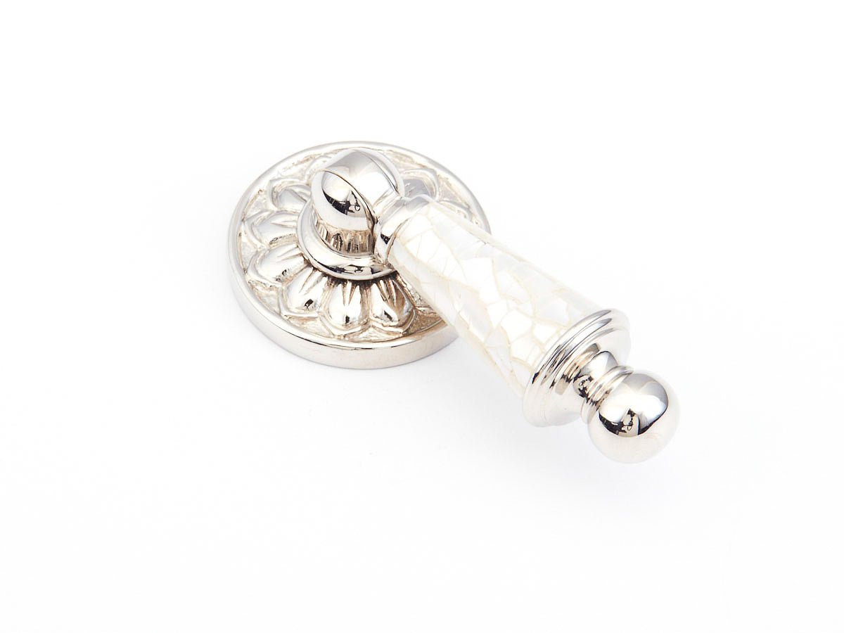 Schaub 989-MOP-PN 2-3/4" Mother of Pearl Pendant Cabinet Pull Polished Nickel Finish