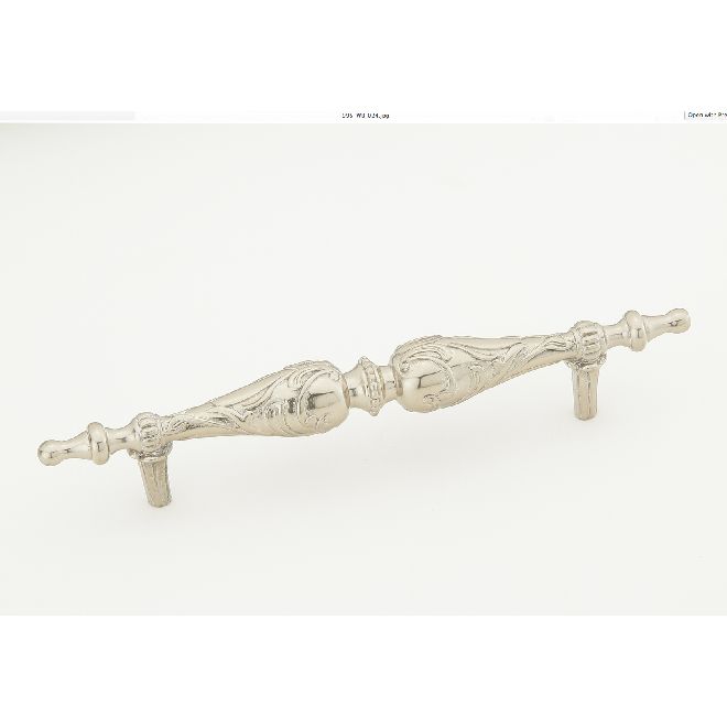 Schaub 995-WB 5" Center to Center Symphony Cantata Cabinet Pull White Brass Finish Main image