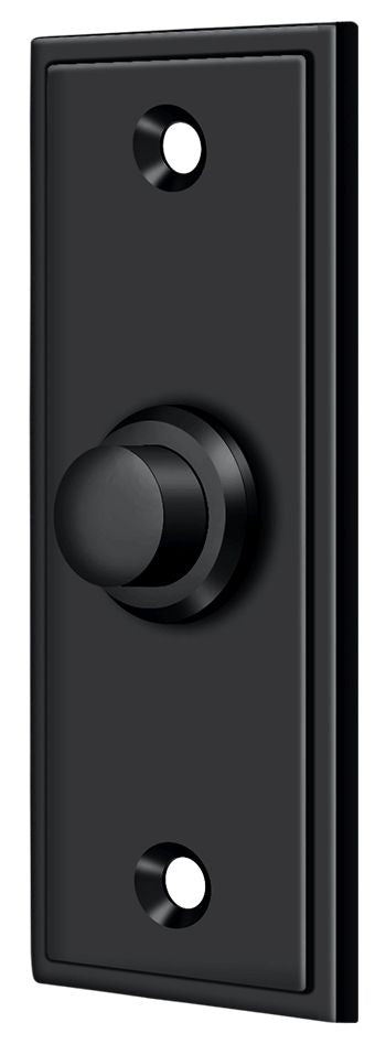 Deltana - Bell Button; Rectangular Contemporary - Black