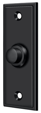 Deltana - Bell Button; Rectangular Contemporary - Black