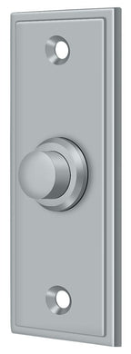 Deltana - Bell Button; Rectangular Contemporary - Satin Chrome