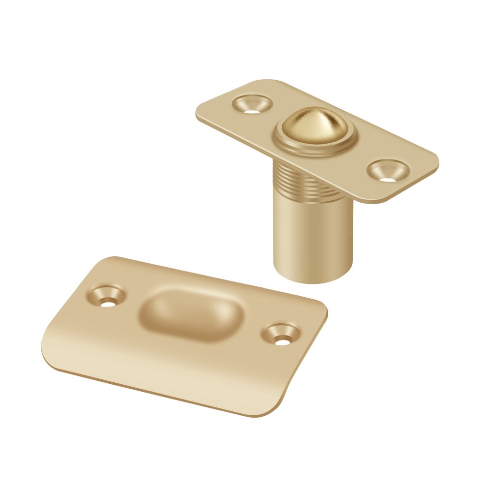 Deltana - Ball Catch; Round Corners - Satin Brass