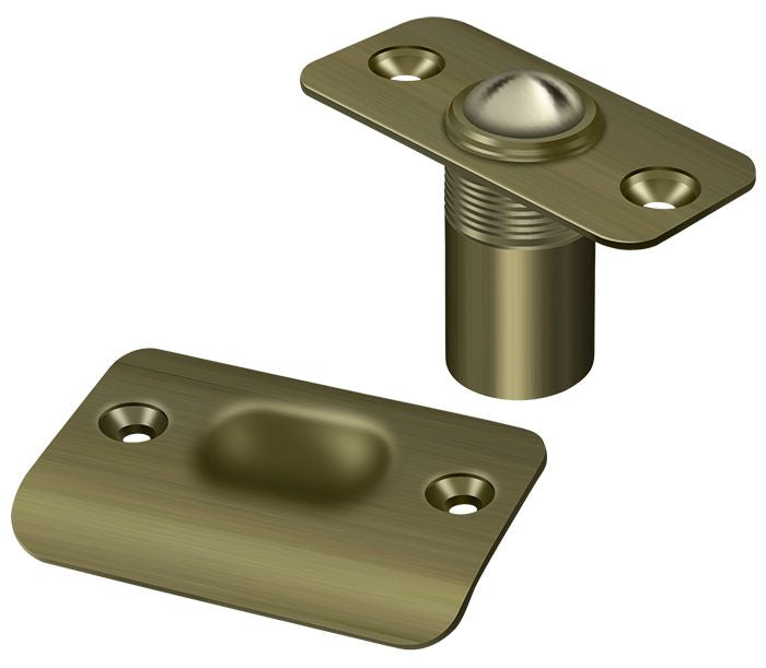 Deltana - Ball Catch; Round Corners - Antique Brass