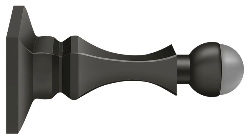 Deltana - 3-1/2" Baseboard Door Bumper; Solid Brass - Oil Rubbed Bronze