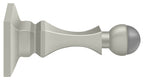 Deltana - 3-1/2" Baseboard Door Bumper; Solid Brass - Satin Nickel