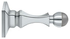 Deltana - 3-1/2" Baseboard Door Bumper; Solid Brass - Bright Chrome