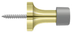 Deltana - 1-3/8" Baseboard Door Bumper; Solid Brass - Bright Brass