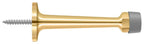 Deltana - 3-1/4" Baseboard Door Bumper; Solid Brass - Lifetime Brass