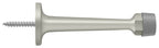 Deltana - 3-1/4" Baseboard Door Bumper; Solid Brass - Satin Nickel