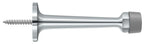Deltana - 3-1/4" Baseboard Door Bumper; Solid Brass - Bright Chrome