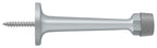 Deltana - 3-1/4" Baseboard Door Bumper; Solid Brass - Satin Chrome