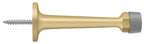Deltana - 3-1/4" Baseboard Door Bumper; Solid Brass - Satin Brass