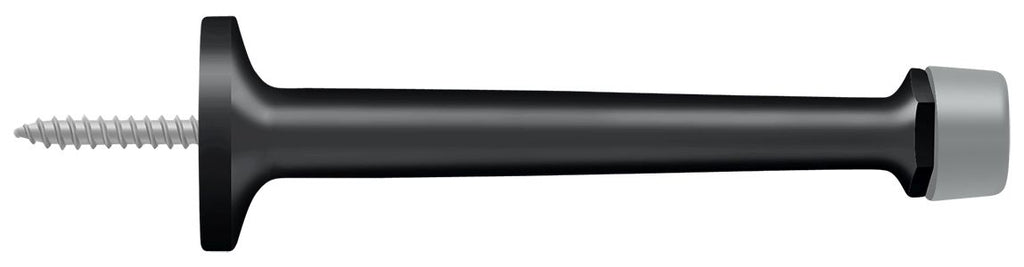 Deltana - 4" Baseboard Door Bumper; Solid Brass - Black