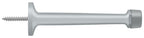 Deltana - 4" Baseboard Door Bumper; Solid Brass - Satin Chrome