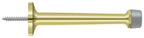Deltana - 4" Baseboard Door Bumper; Solid Brass - Bright Brass