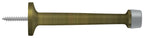 Deltana - 4" Baseboard Door Bumper; Solid Brass - Antique Brass