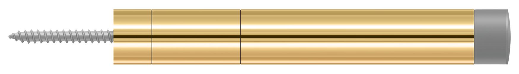 Deltana BDS450CR003 Extension Baseboard Door Bumper; Solid Brass; Lifetime Brass Finish