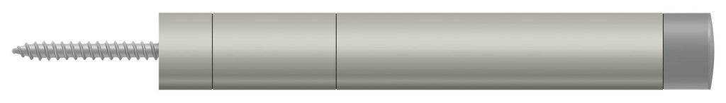 Deltana - Extension Baseboard Door Bumper; Solid Brass - Satin Nickel