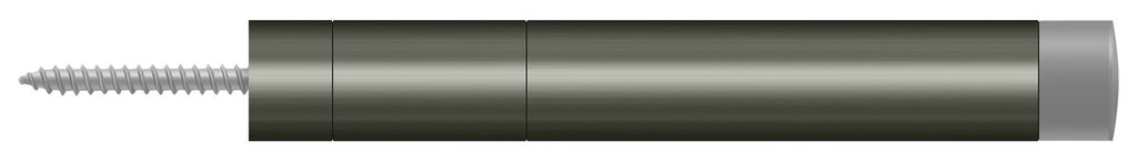 Deltana - Extension Baseboard Door Bumper; Solid Brass - Antique Nickel
