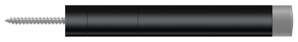 Deltana - Extension Baseboard Door Bumper; Solid Brass - Black